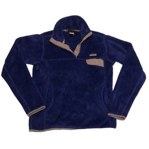 Patagonia Blue Re-Tool Snap-T Pullover Womens Size S